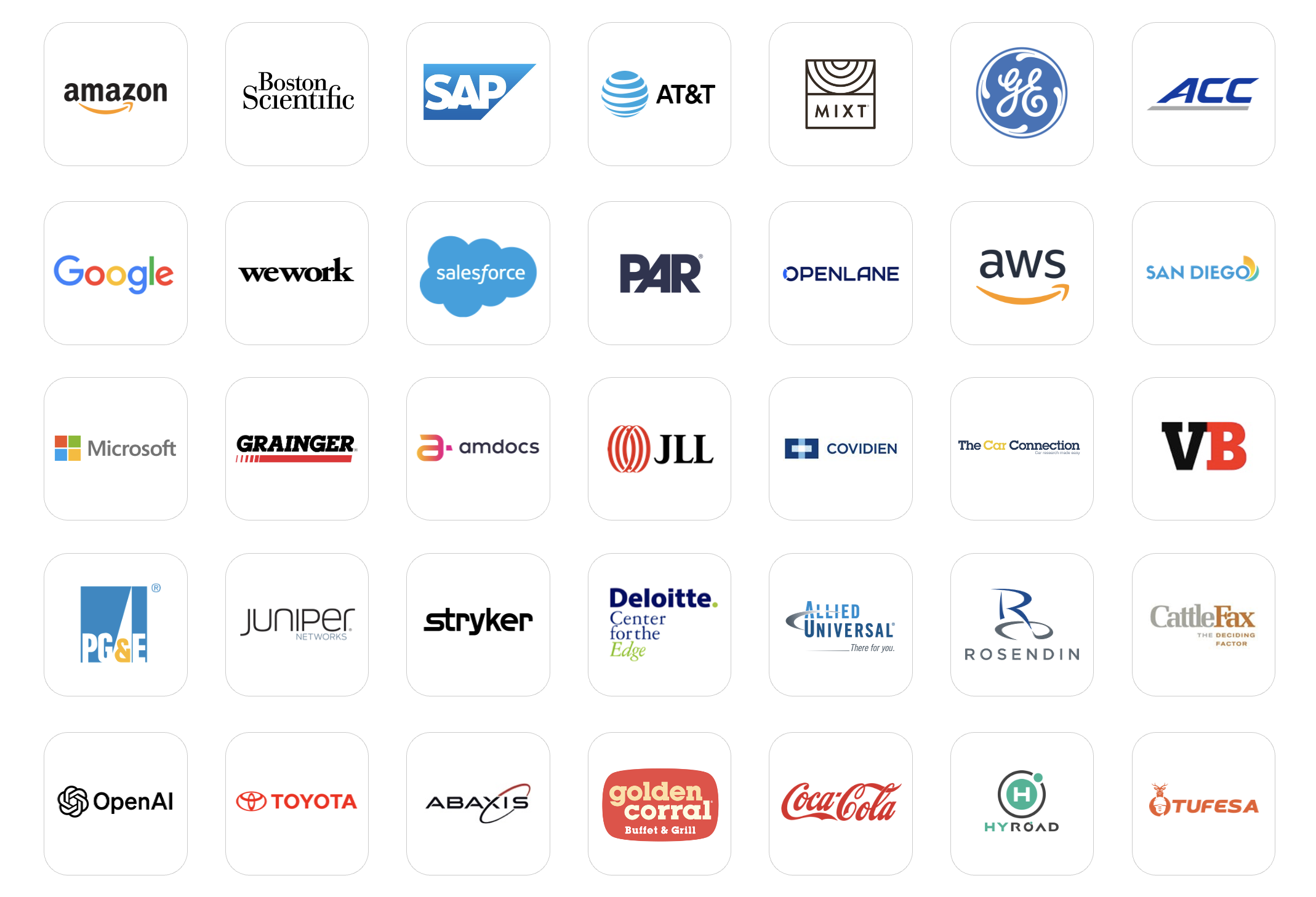 Client and partner logos